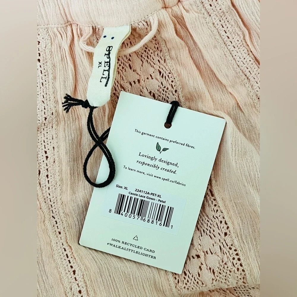 Spell Cassie Lace Gown in Petal Size XL NWT $299 - Picture 4 of 12